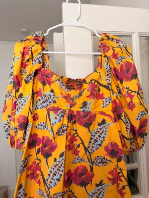 A.L.C. Elle Floral Puff Sleeve Mini Dress thumbnail 3
