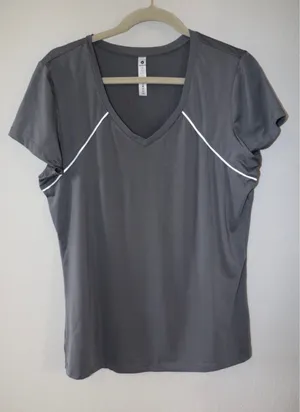 Velocity athletic gray short sleeve shirt Size XL thumbnail 1
