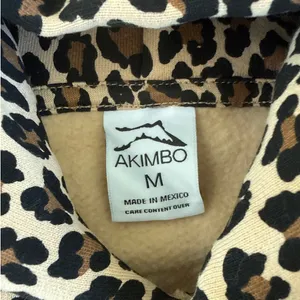 Akimbo Club Hoodie Leopard Size M Brown Black thumbnail 3