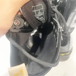 Dr. Martens Womens Sz 5 1460 Black‎ Patent Leather Lace Up Combat Boots thumbnail 5
