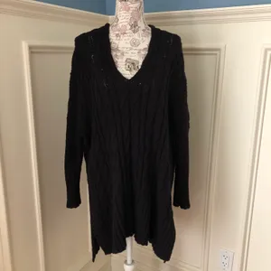 Free People Oversized Cabled Sweater thumbnail 4