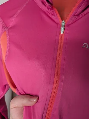 Pearl Izumi Womens Pink Orange Long Sleeve Quarter-Zip Cycling Top Size M thumbnail 8