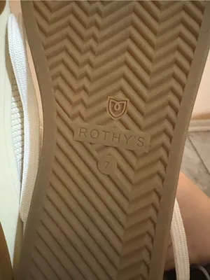 Rothy’s The Lace Up Knit Sneakers in Cream thumbnail 5