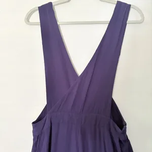 Maeve Anthropologie Purple Wide Leg Jumpsuit Knotted Straps Size 10 OB668987 thumbnail 4