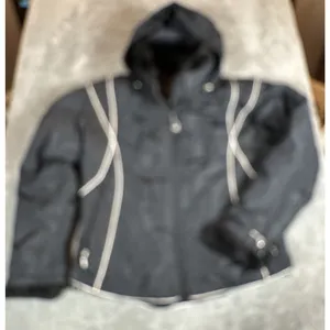 Obermeyer Ladies Sz 10 Black Ski Jacket Coat Thermolite Lauren W/‎ Fur Insulated thumbnail 3