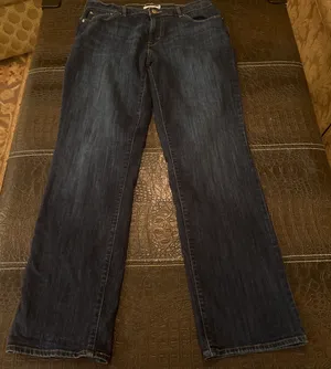 LEVIS 505 Jean Womens Sz 12 Straight Leg Mid Rise Dark Wash Stretch Denim 31x32 thumbnail 1