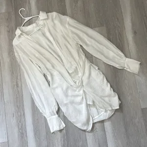 House of CB Dress carys open mini shirt womens White (large) preppy sexy resort thumbnail 3