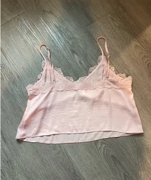 ABOUND Lace Trim Satin Crop Camisole thumbnail 4