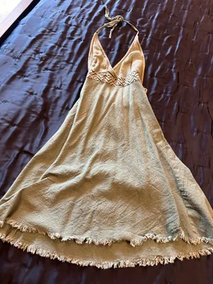 Blue Hemp Dress thumbnail 2