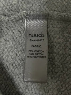 Nuuds Vintage Fleece Gray Oversized Loungewear Sweat Shorts XXL thumbnail 8