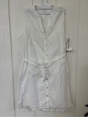 Bella Dahl Pintuck Sleeveless Shirt Dress thumbnail 2