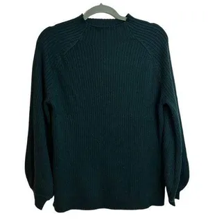 Song of Style Forest Green Mockneck Sweater thumbnail 1
