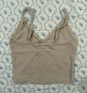 Light Brown Garage Lace Tank Top thumbnail 2