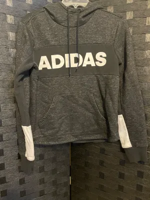 Adidas Women's Cropped Hoodie Sweatshirt Pullover Workout Size Small thumbnail 2