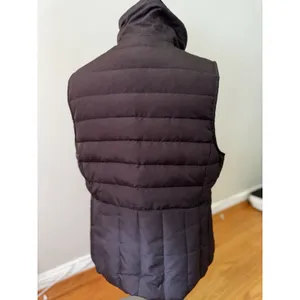 Kenneth Cole Reaction Chocolate Brown Warm Layering Down Puffer Vest Jacket Sz L thumbnail 2