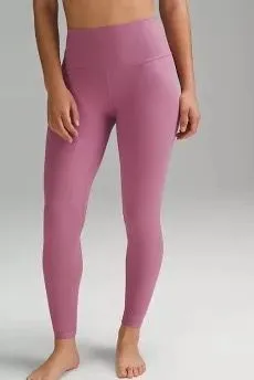 Lululemon Leggings pink ribbed  thumbnail 1