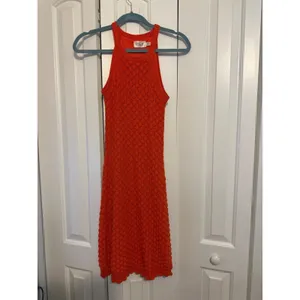 Eliza J Womens‎ Sleeveless Textured Knit Dress Size XS Orange thumbnail 2