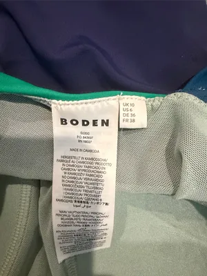 BODEN blue square neck one piece Size 6 thumbnail 3