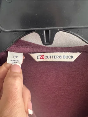 Cutter & Buck Hooded Long Sleeve Performance Top Small Purple‎ thumbnail 2