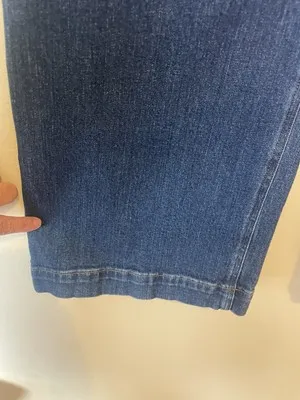 J.Crew Full Length Wide Leg Denim Jeans Womens 31 Blue High Rise Casual‎ thumbnail 2
