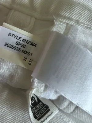 NWT Madewell Tall White The Emmy Wide Leg Jeans Size 30T‎ thumbnail 7
