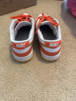 Gold Nike Dunk Low Orange Metallic White thumbnail 4