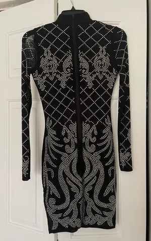 Vintage New Year’s Eve Dress Black thumbnail 3