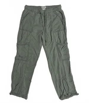 Nicole Miller New York Olive Green Lyocell Cargo Pants - Small thumbnail 1