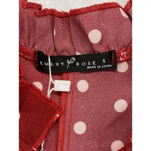 NWT Emery Rose Women's Dress Size Small Red‎ White Polka Dot Sleeveless Shift thumbnail 3