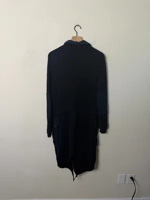 Free People Surplus Navy Cardigan Sweater Jacket Zip Cardigan Womens‎ Size XS thumbnail 9