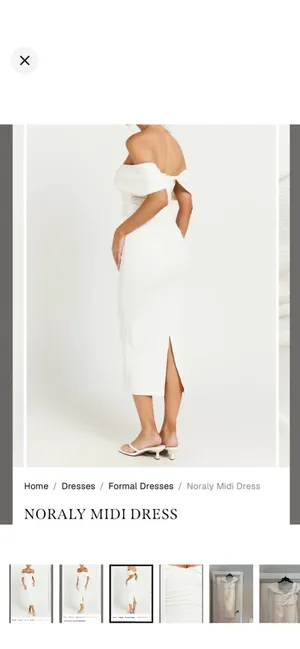 New Here Comes The Sun White Dress thumbnail 3