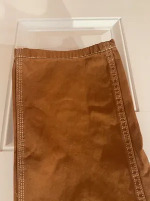 Bershka Brown Carpenter Pants Size 6 Straight Leg Utility Workwear Y2K thumbnail 5