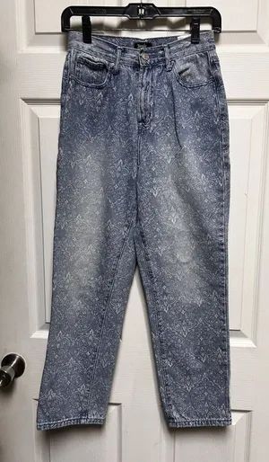 Simple Society High‎ Rise Patterned Women Size 3 26 Juniors Crop Ankle thumbnail 1