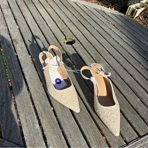 Women's Milan Slingback Heels - A New Day size 6‎ cream nwt pearl wedding summer thumbnail 2