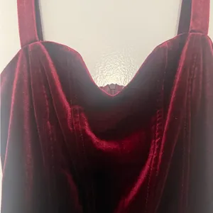 Valentine Cider Deep Red Velvet Woman’s Dress thumbnail 2