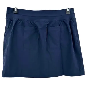 Athleta Size 14 Skort Short Skirt Dark Blue Tennis Golf Pickleball‎ Pockets thumbnail 2