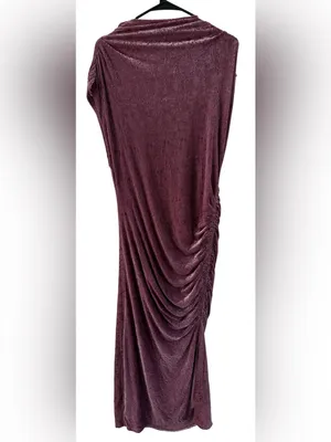 Anthropologie NWT Maya Ruched Cowl Neck Dress: Velvet Edition thumbnail 6