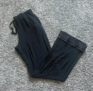 Victoria's Secret Black Lounge Pajama Pants with Drawstring thumbnail 1