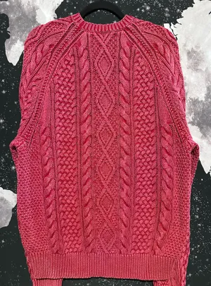 Polo Ralph Lauren Red Cable Knit Sweater thumbnail 5