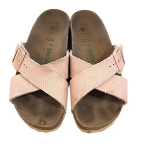 Birkenstock Womens Siena Cross Strap Veegan‎ Slide Sandals Light Pink Size 39 thumbnail 2