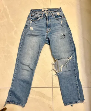 Abercrombie Ankle Straight Ultra High-Rise Jeans Curve thumbnail 1