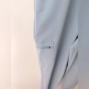 Figs Zamora High Waisted Dusty Blue Joggers Scrub Pants Womens XXL Tall Nurse thumbnail 7
