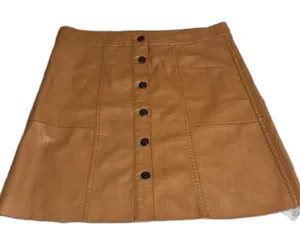 Peach love California all your life‎ faux leather skirt size large boho cute thumbnail 1