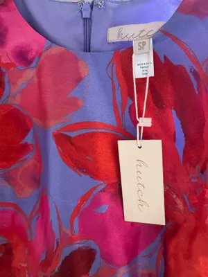 Anthropologie New with tags Hutch Floral Jacquard Dress with Puff Sleeves thumbnail 3