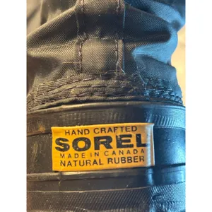 Sorel Snowlion Black Winter Boots Made in Canada Rubber Nylon Womens 5 thumbnail 7