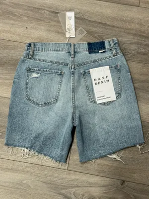 Daze Tough Love Slouch 90’s Shorts Blue Size 26 thumbnail 2