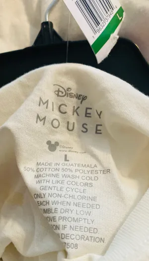 Disney NWT Mickey and Minnie long sleeve T-shirt size L thumbnail 3