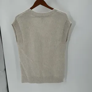 Gap sweater vest cream in color never worn NWOT oversized coastal grandma thumbnail 8