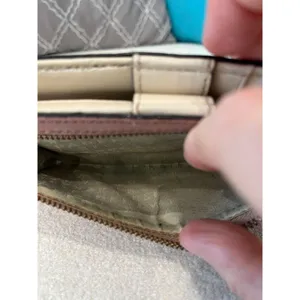 Kate Spade Mikas Pond Stacy Crosshatch Leather bifold wallet‎ pink thumbnail 7