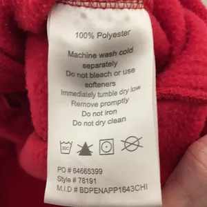 Core 375 Red Fleece Vest Medium thumbnail 5